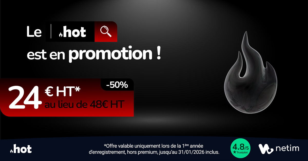 Promotion Black Friday Netim Extension .HOT