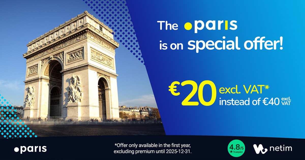 Black Friday Netim Special Offer .PARIS extension