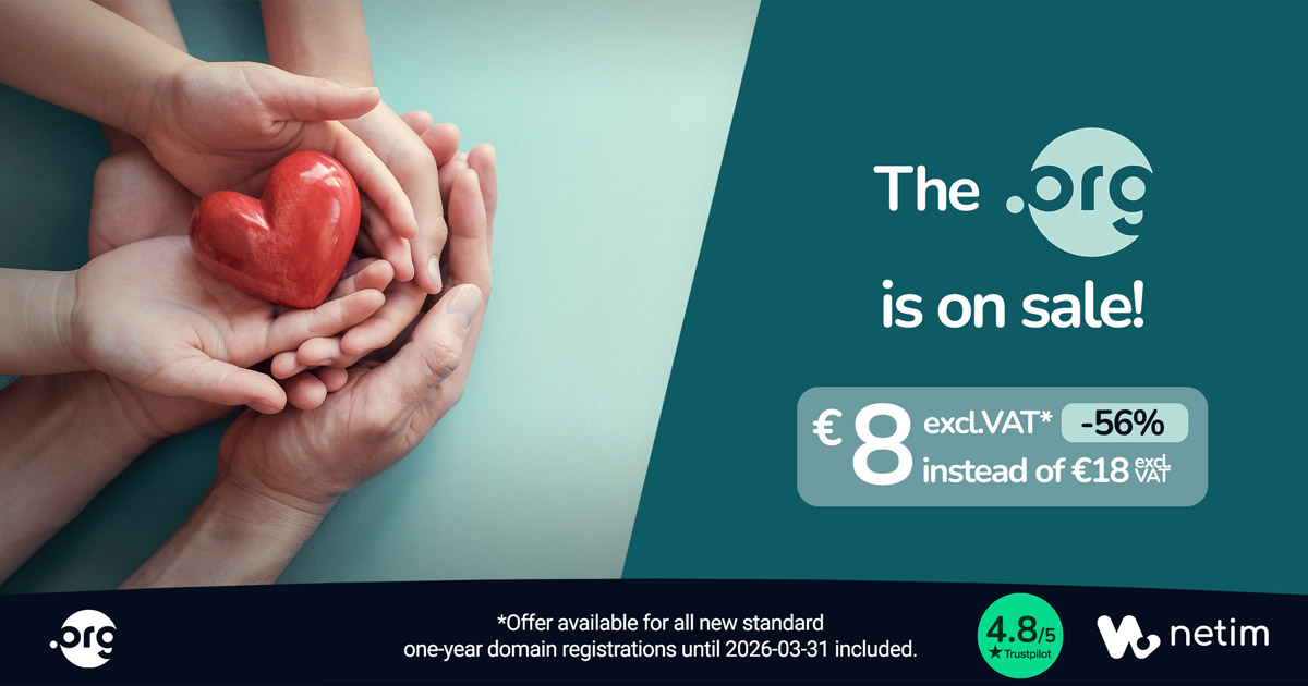 Black Friday Netim Special Offer .ORG extension