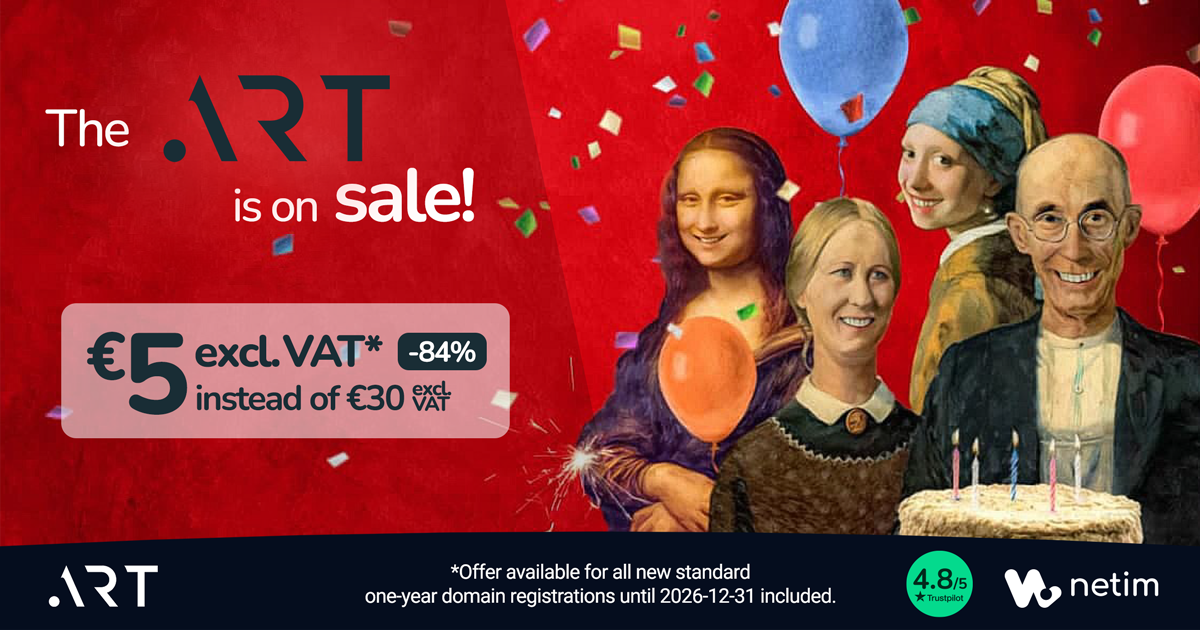 Special offer on .ART