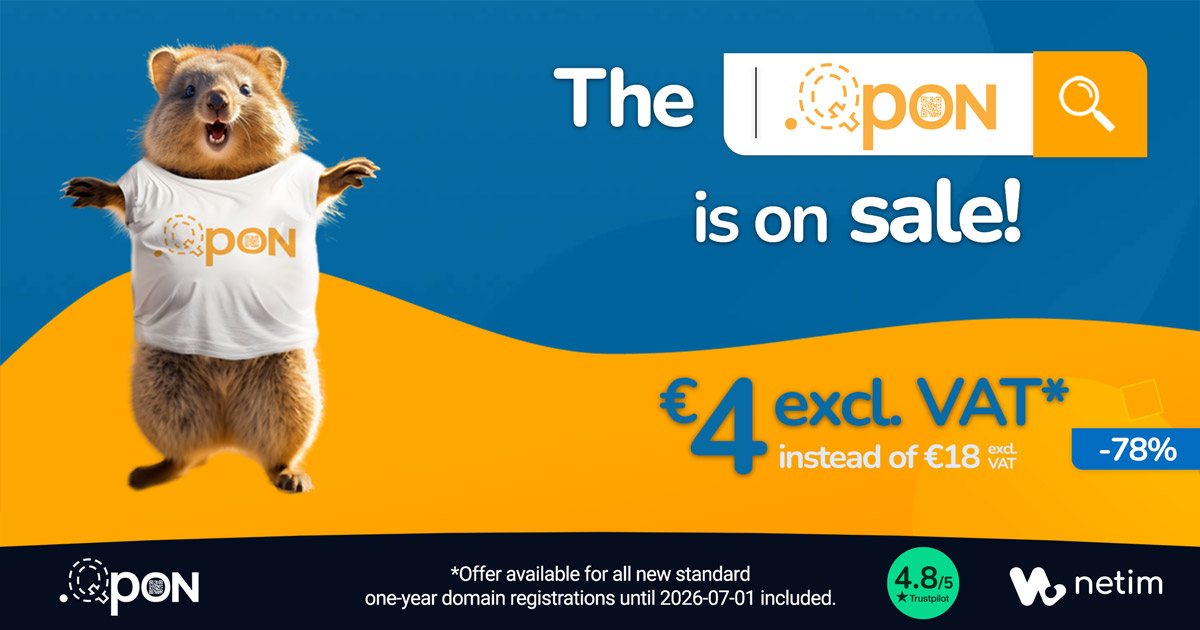 Special offer on .QPON