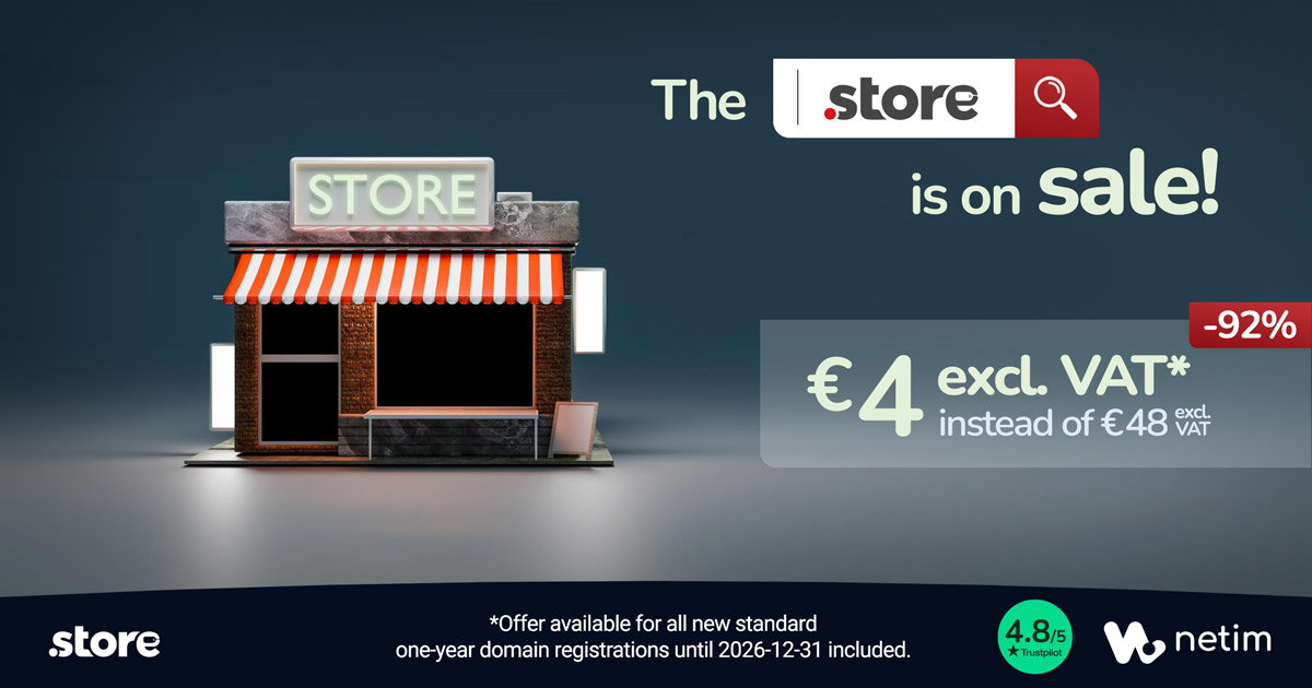 Special offer on .STORE