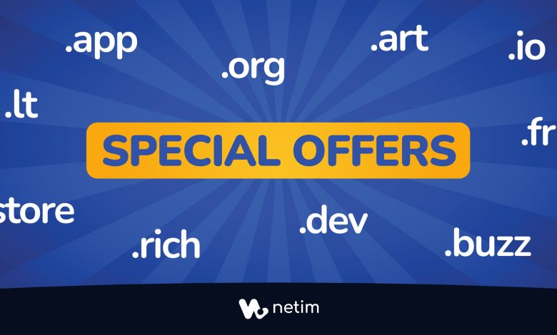 Special offers at Netim