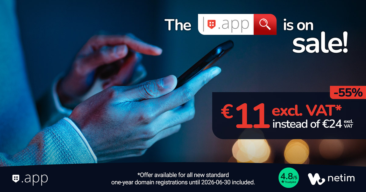 Special offer on .APP