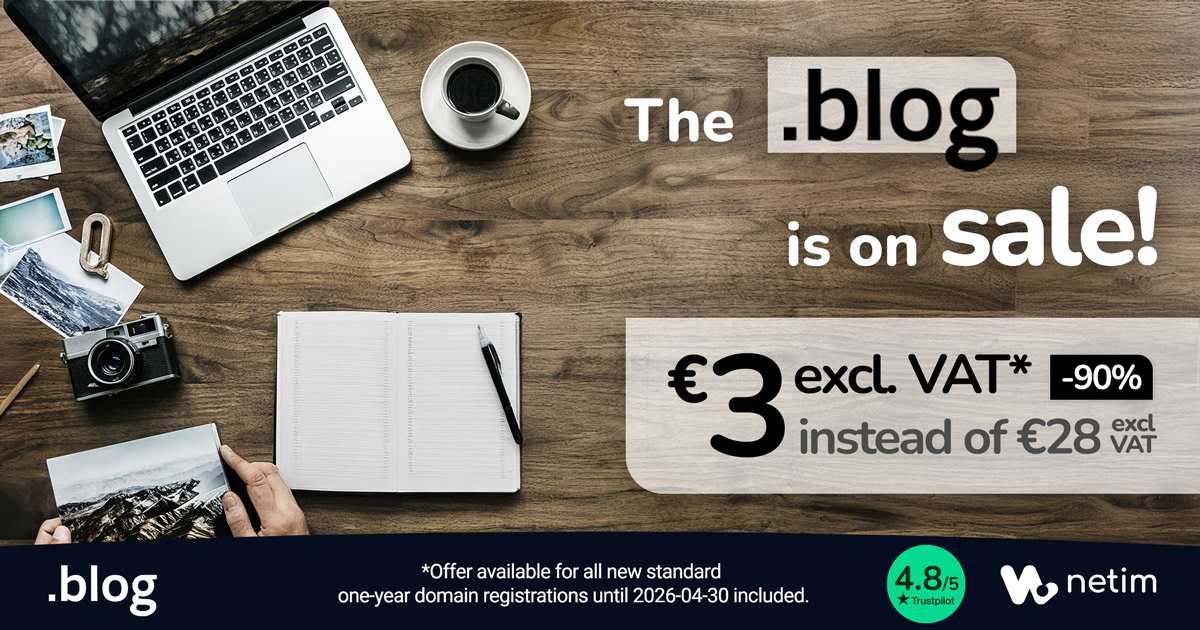 Special offer on .BLOG