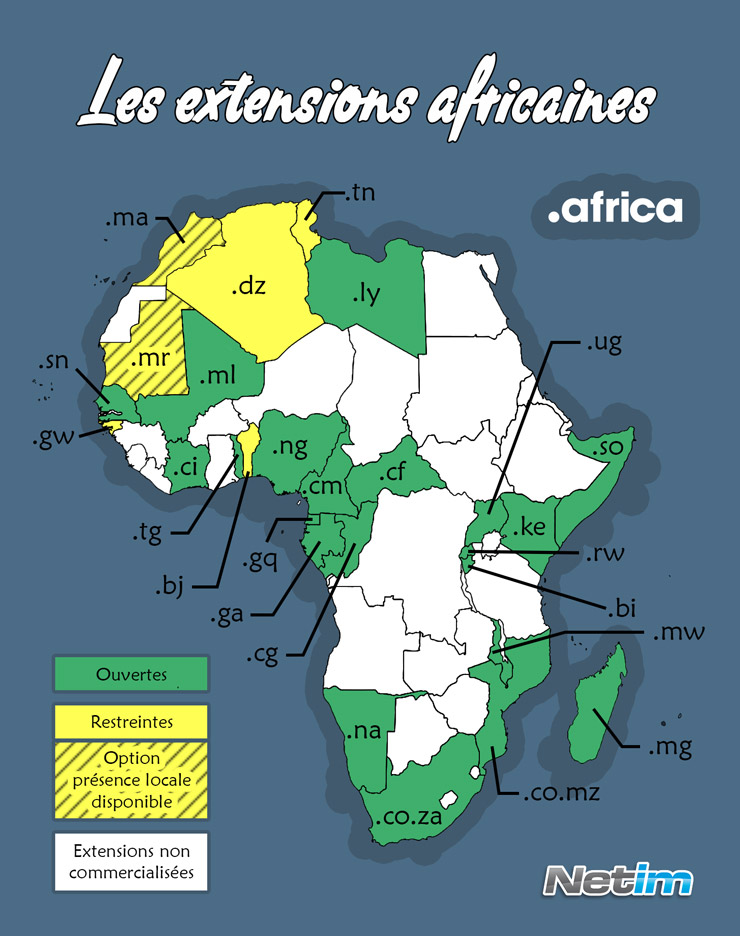 carte extensions africaines