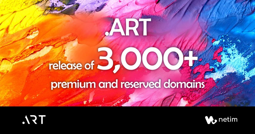 The .ART registry releases 3,000 domains on February 24, 2021! Netim Blog