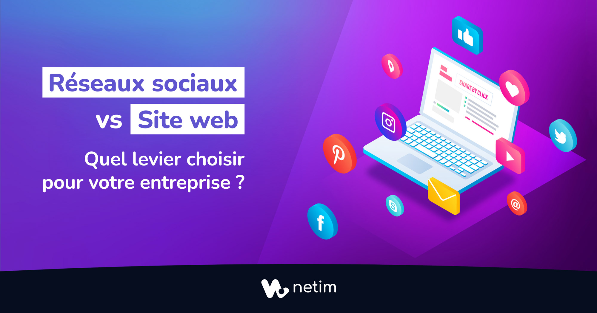 Réseaux sociaux ou site web ?