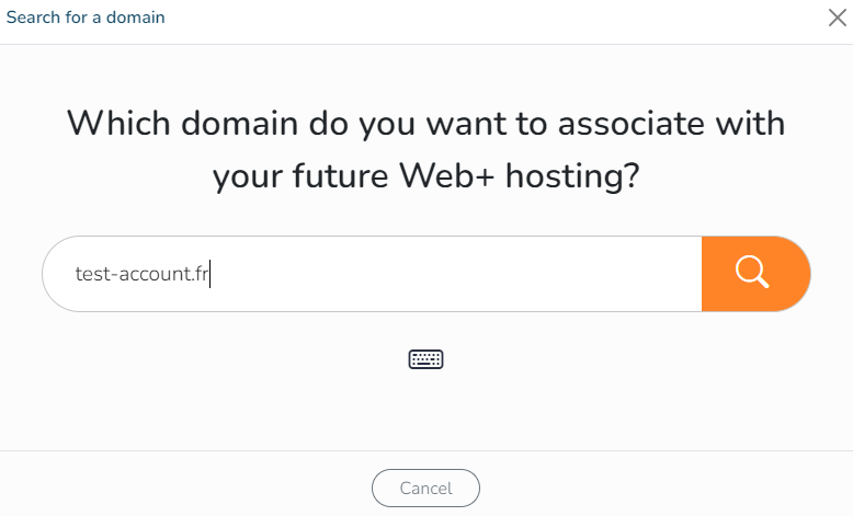 Associate a domain with your hosting