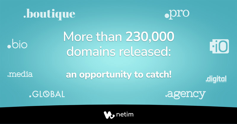 Release of more than 230,000 domains