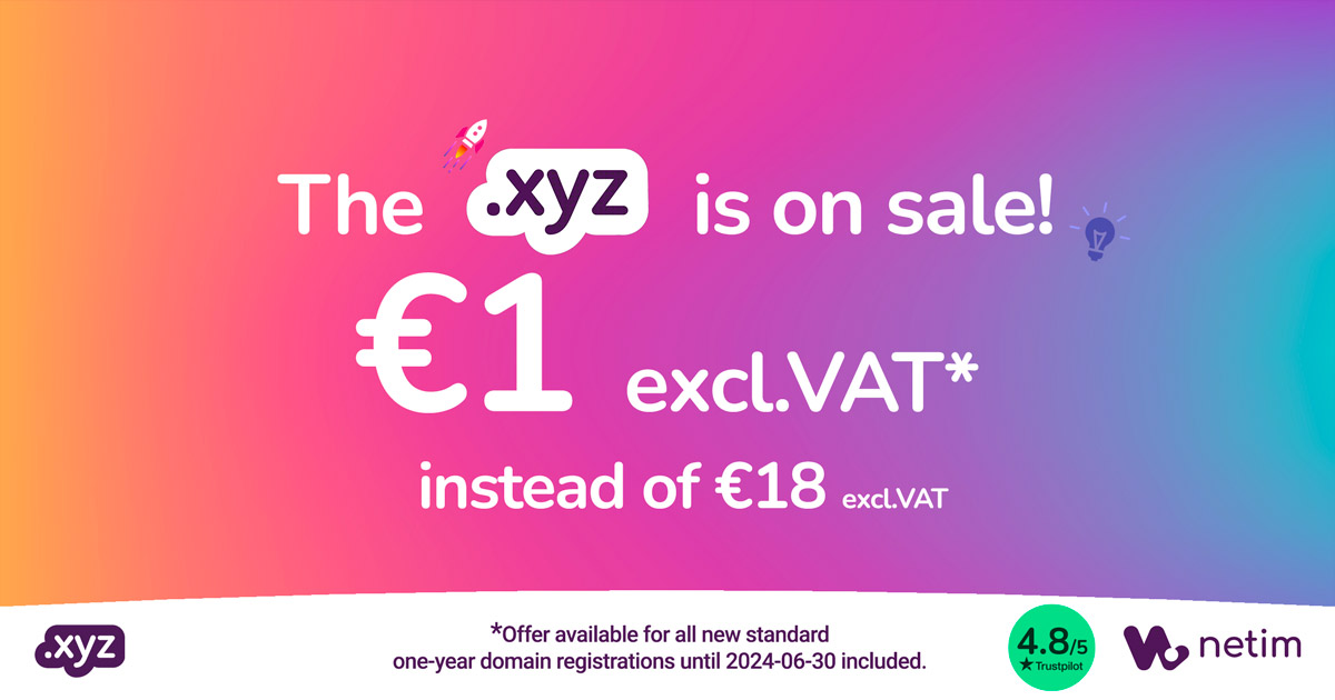 .XYZ extension special offer