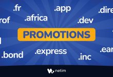 Noms de domaines en promotion chez Netim
