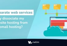 Separate web hosting and emails