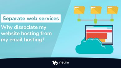 Separate web hosting and emails