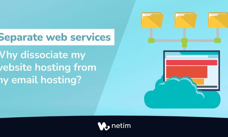 Separate web hosting and emails