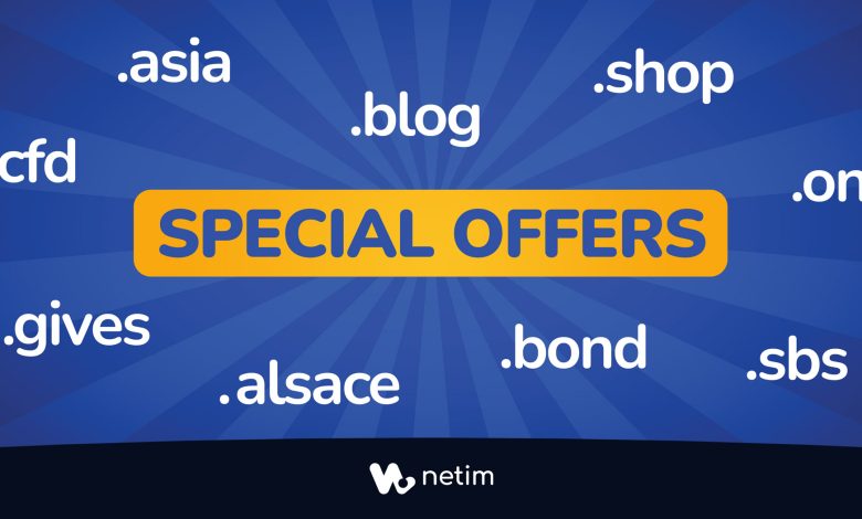 Special offers at Netim