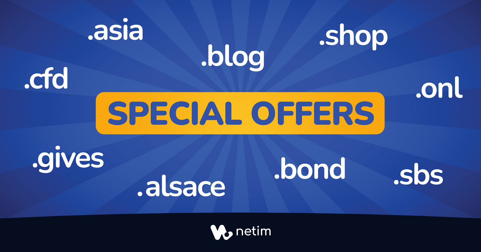 Special offers at Netim