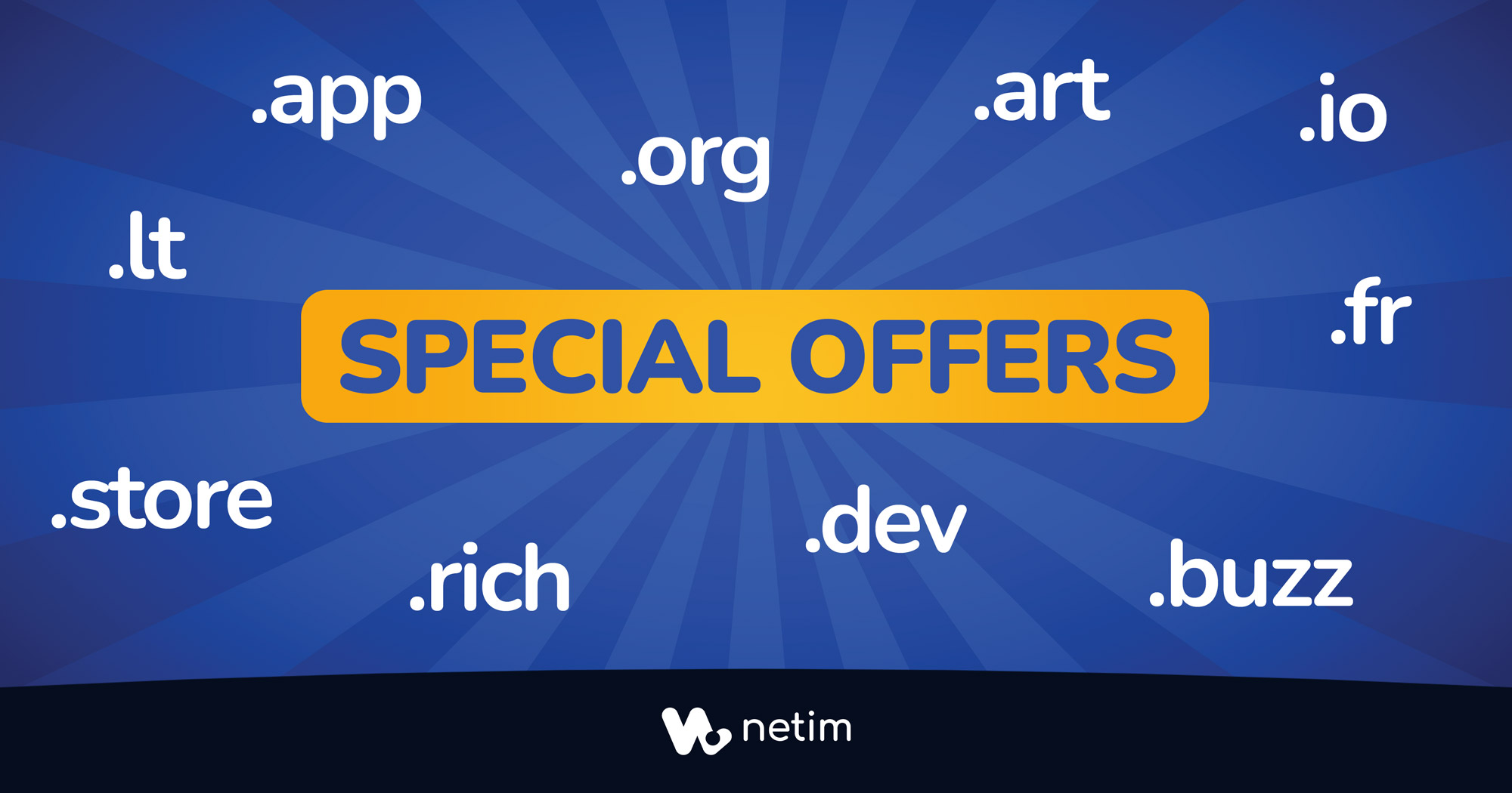 Special offers at Netim