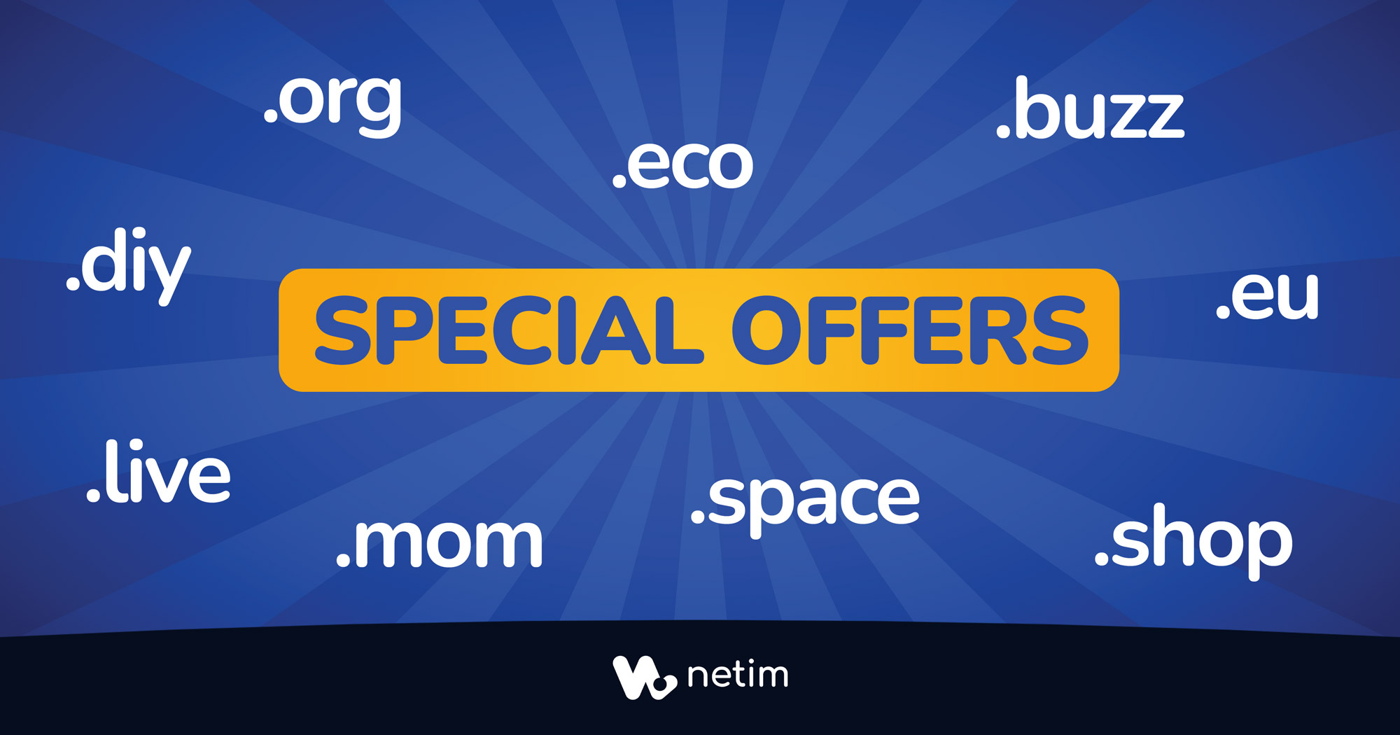 Special offers at Netim