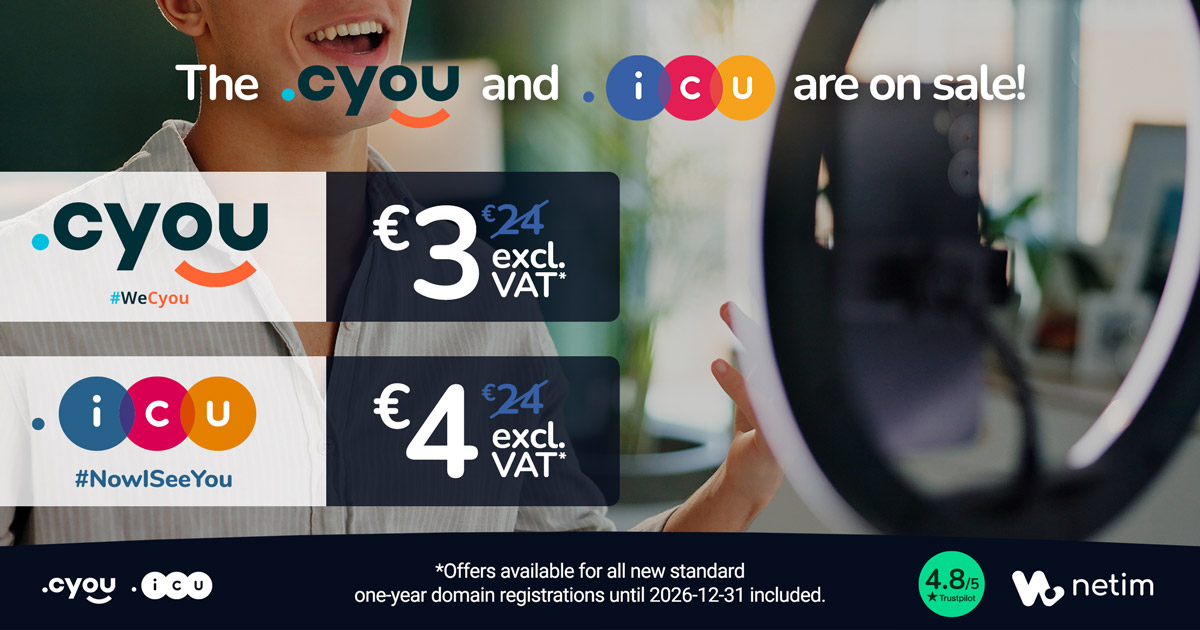 Special Offer on .CYOU & .ICU