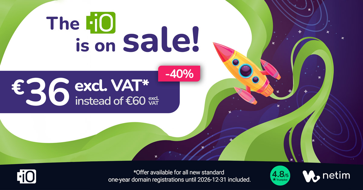 Special Offer on .IO