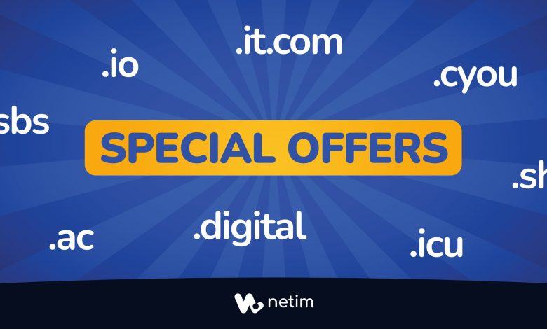 Special offers at Netim
