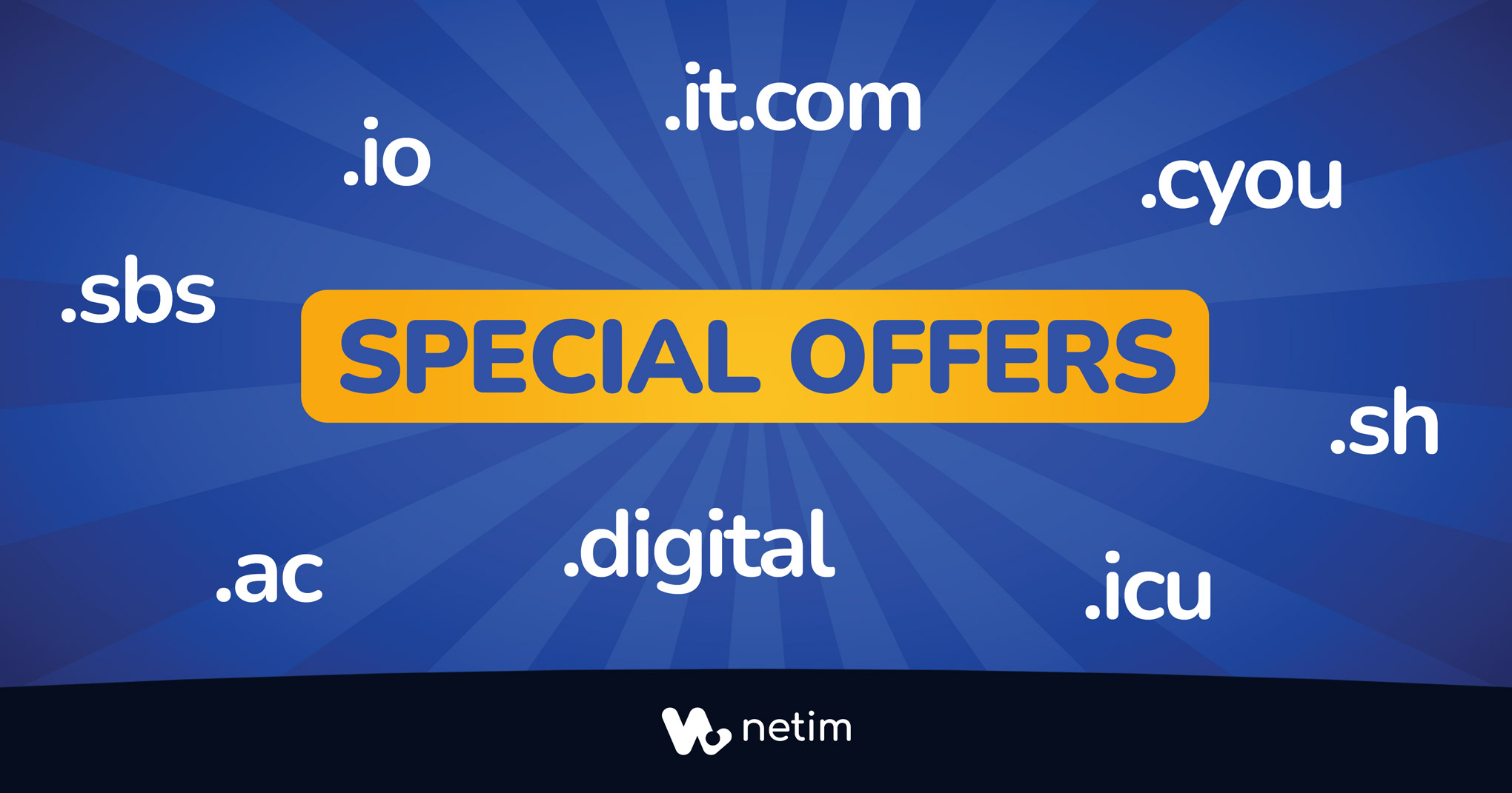 Special offers at Netim