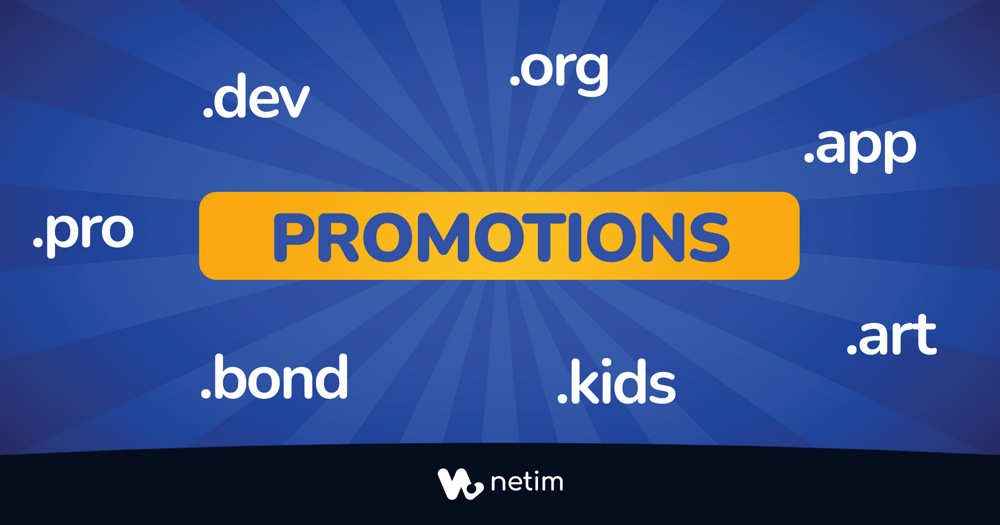Promotions noms de domaine Netim