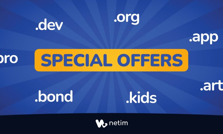 Netim domain names on special offer