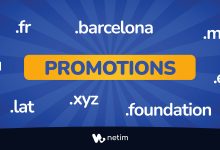 Noms de domaines en promotion chez Netim