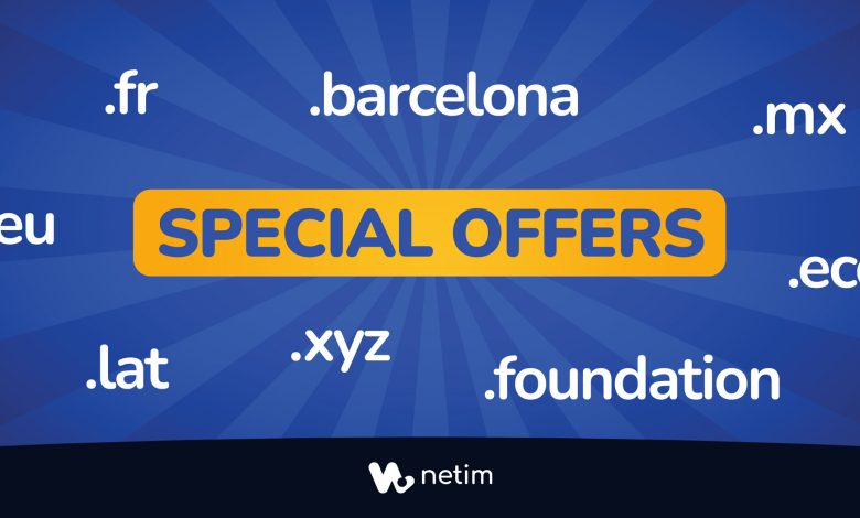 Special offers at Netim
